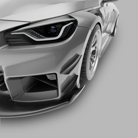 West Coast Euros Misc. Exterior BMW M2 G87 Carbon Fiber Aero Front Bumper Canards