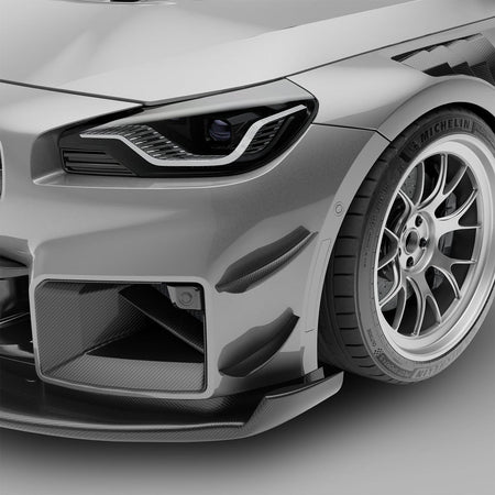 West Coast Euros Misc. Exterior BMW M2 G87 Carbon Fiber Aero Front Bumper Canards
