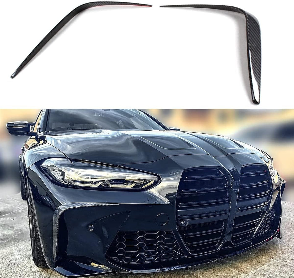 West Coast Euros Misc. Exterior Carbon Fiber Front Bumper Fangs  - G80 M3 / G82 M4