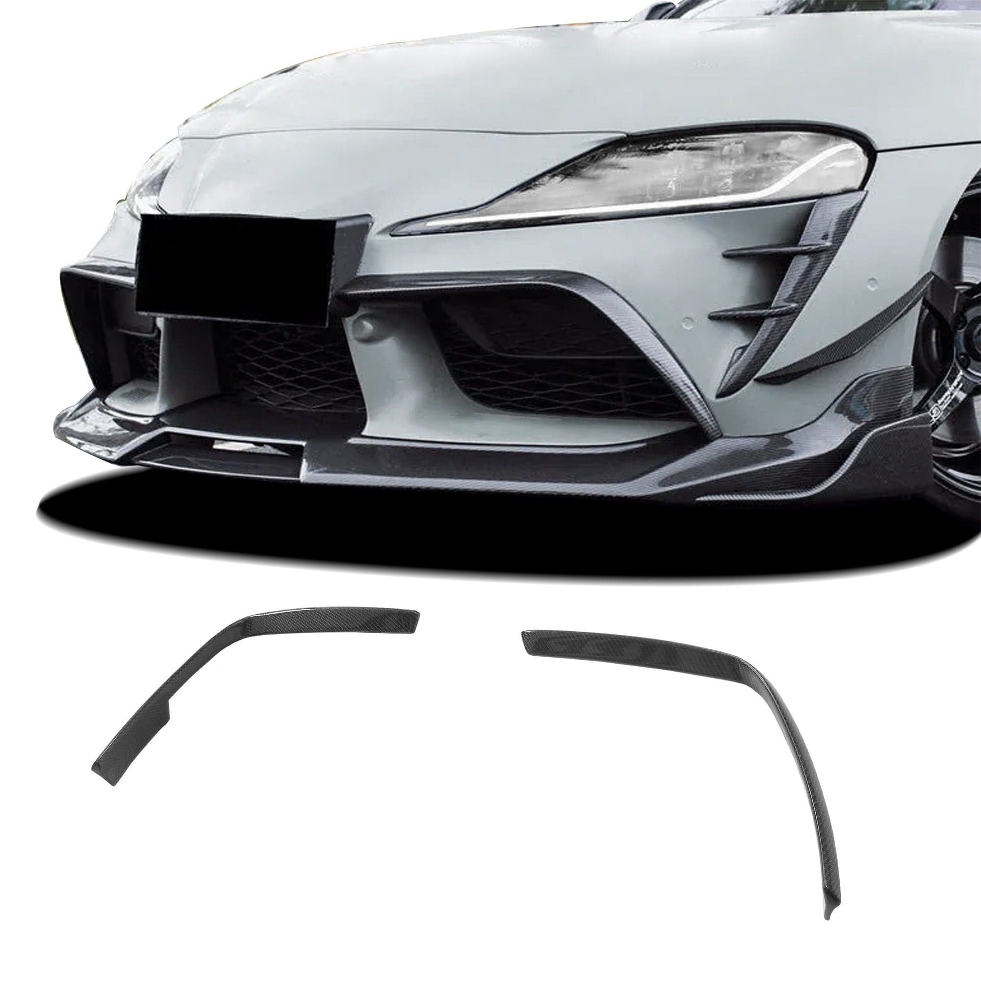 West Coast Euros Misc. Exterior Carbon Fiber Upper Fang Trim - A90 / A91 Mk5 Supra