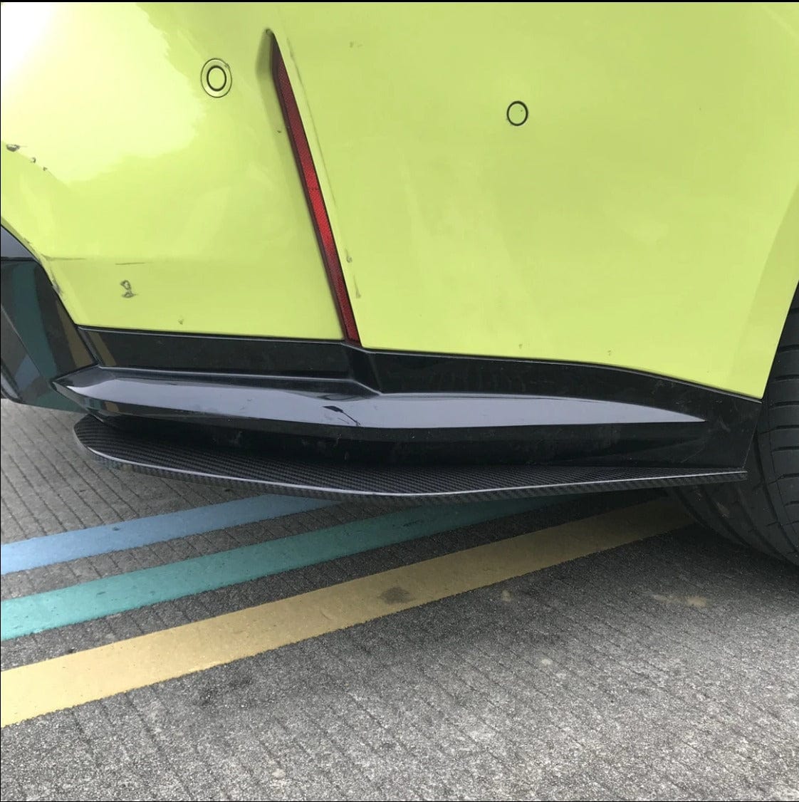 Dry Carbon Fiber Rear Bumper Spats V2 - G80 M3 / G82 M4 – West Coast Euros