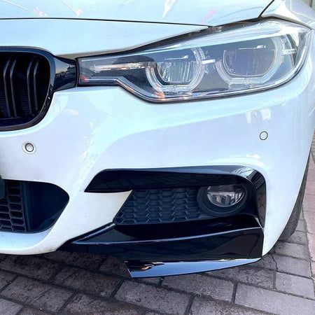 West Coast Euros Misc. Exterior Gloss Black Front Bumper Fangs - F30 3 Series