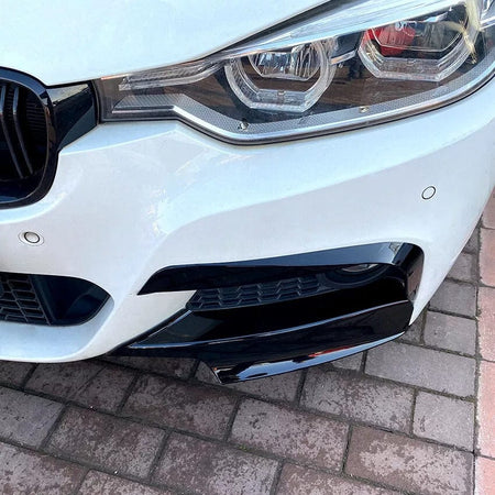 West Coast Euros Misc. Exterior Gloss Black Front Bumper Fangs - F30 3 Series