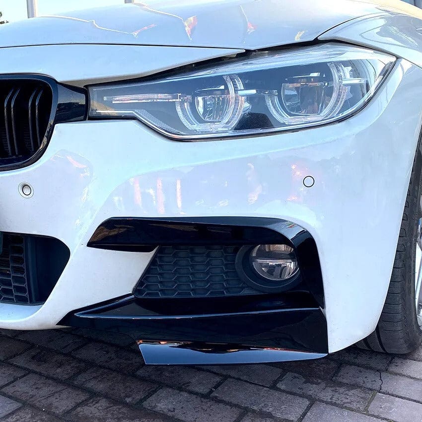 West Coast Euros Misc. Exterior Gloss Black Front Bumper Fangs - F30 3 Series