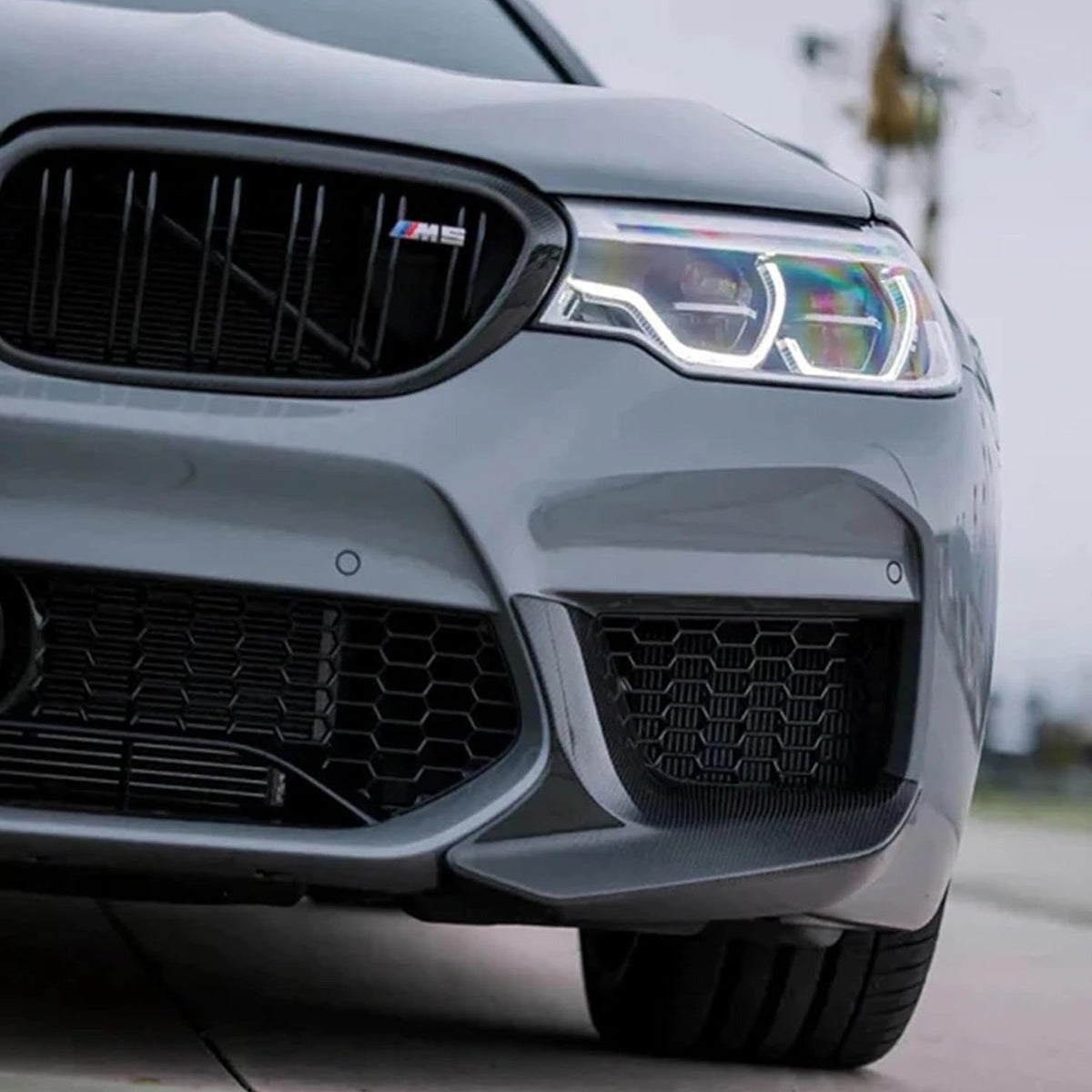 West Coast Euros Misc. Exterior Performance Style Carbon Fiber Front Bumper Splitters - F90 M5 (LCI)