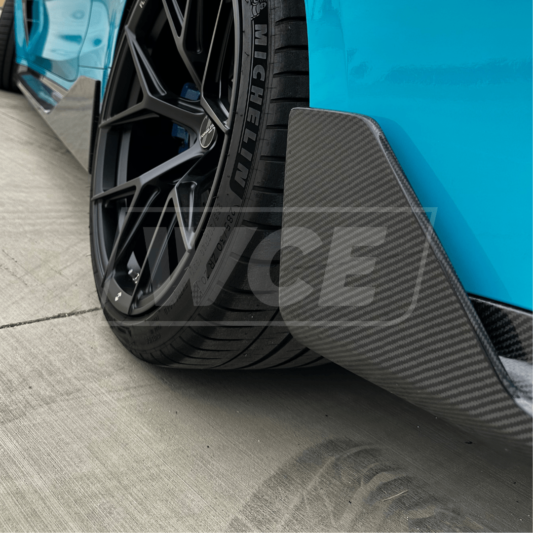 West Coast Euros Misc. Exterior Performance Style Carbon Fiber Rear Bumper Spats - G80 M3 / G82 M4