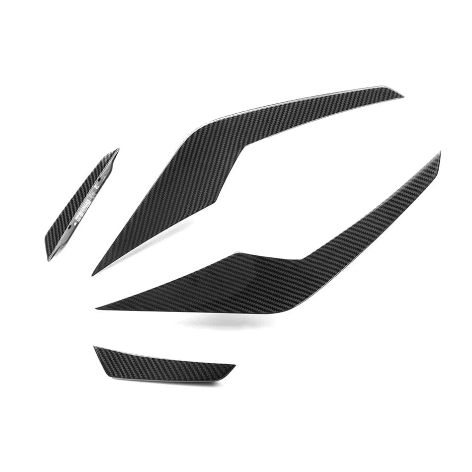 West Coast Euros Misc. Exterior SQ Style Dry Carbon Fiber Front Canards – G90 M5 / G99 M5