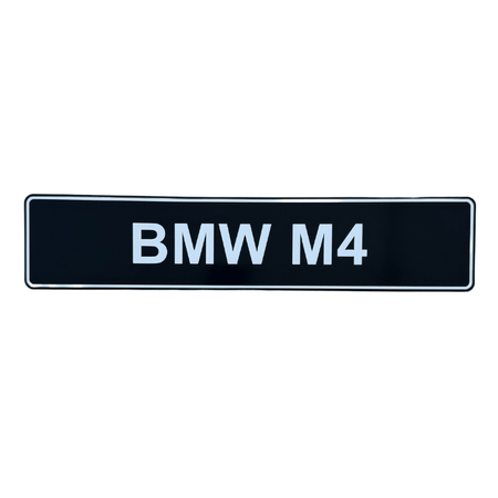 West Coast Euros Misc. Exterior Style 2 "Dealer" Style Euro Car Show License Plate (Plate Only) - BMW