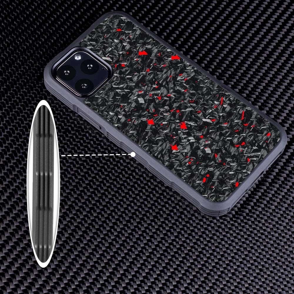 West Coast Euros Red Shockproof / For iPhone X Case Real Forged Carbon Fiber for iPhone XS XR XSMAX Cover Slim Strongest Durable Snugly for iPhone X/7/11PRO/12PRO/13/13Pro Max Case