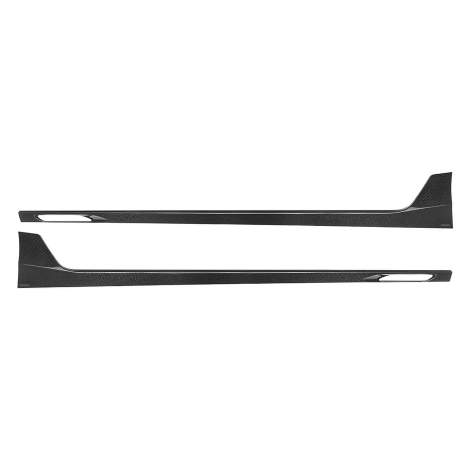 West Coast Euros Side Skirt SQ-B Style Dry Carbon Fiber Side Skirt - G90 M5 / G99 M5