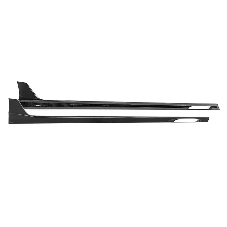 West Coast Euros Side Skirt SQ-B Style Dry Carbon Fiber Side Skirt - G90 M5 / G99 M5