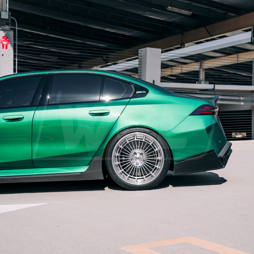West Coast Euros Side Skirt SQ-B Style Dry Carbon Fiber Side Skirt - G90 M5 / G99 M5