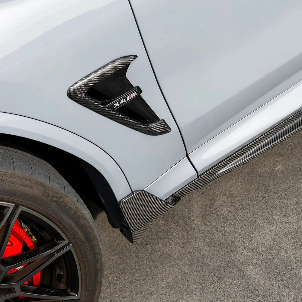 West Coast Euros Side Skirt SQ-B Style Dry Carbon Fiber Side Skirts - F97 X3M / F98 X4M / G01 X3 / G02 X4