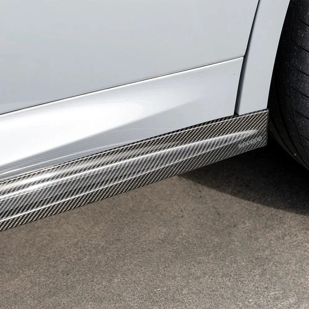West Coast Euros Side Skirt SQ-B Style Dry Carbon Fiber Side Skirts - F97 X3M / F98 X4M / G01 X3 / G02 X4
