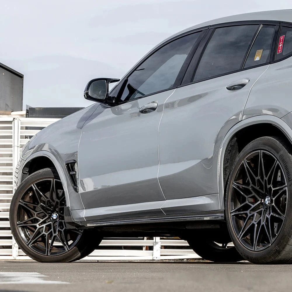West Coast Euros Side Skirt SQ-B Style Dry Carbon Fiber Side Skirts - F97 X3M / F98 X4M / G01 X3 / G02 X4