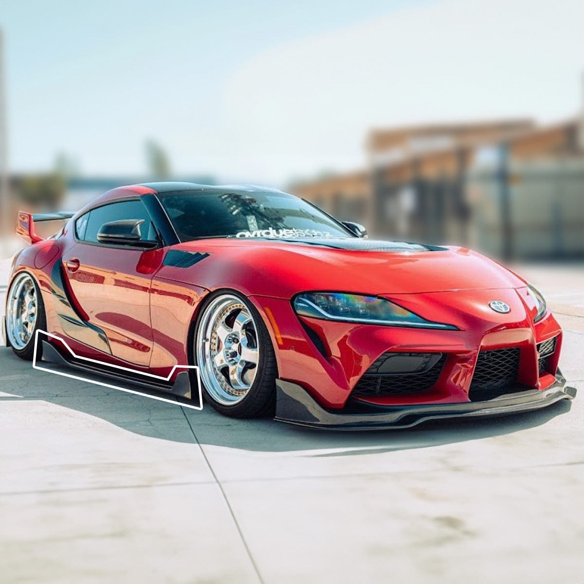 West Coast Euros Side Skirts AG Style Carbon Fiber Side Skirt Extensions -  A90 / A91 Mk5 Supra