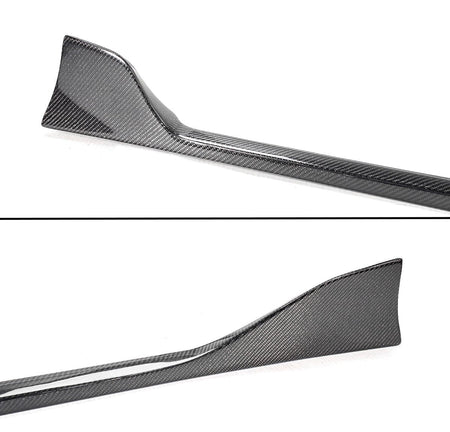 West Coast Euros Side Skirts AG Style Carbon Fiber Side Skirt Extensions -  A90 / A91 Mk5 Supra