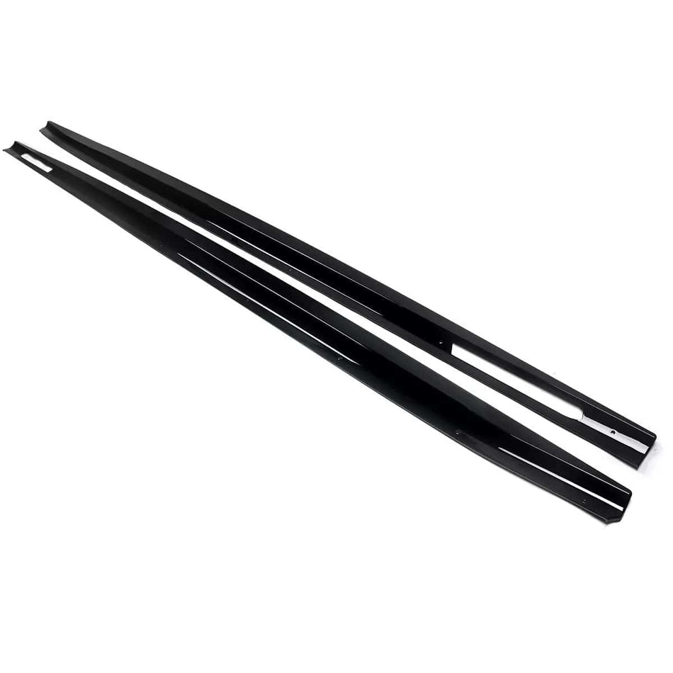 West Coast Euros Side Skirts MP Style Gloss Black Side Skirt Extension - G22 4 Series  G23 4 Series