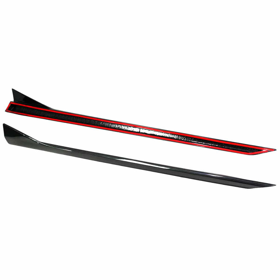 West Coast Euros Side Skirts Performance Style Carbon Fiber Side Skirt Add-Ons - G90 M5 / G99 M5