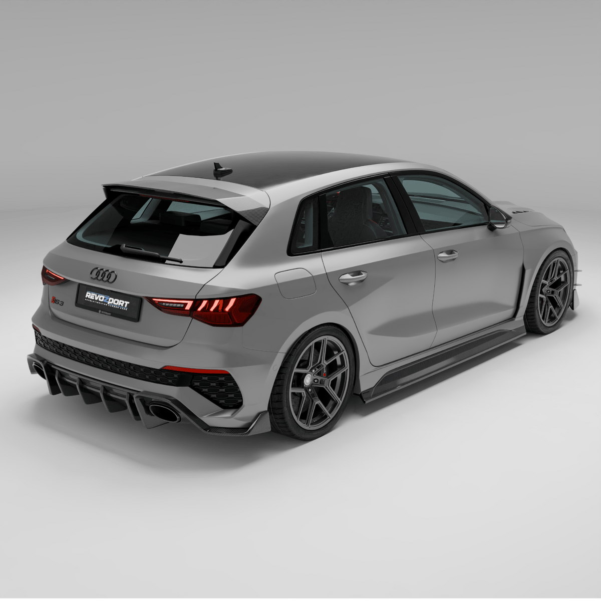 West Coast Euros Spoiler Audi RS3 8Y Sportback Carbon Fiber Roof Spoiler