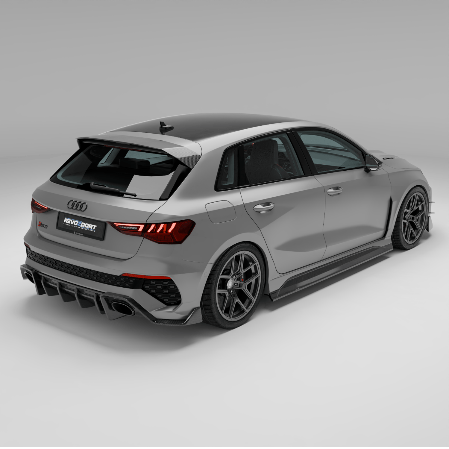 West Coast Euros Spoiler Audi RS3 8Y Sportback Carbon Fiber Roof Spoiler