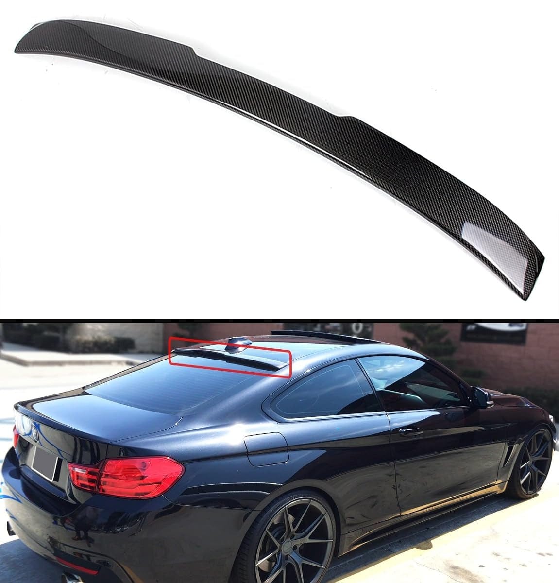 West Coast Euros Spoiler Carbon Fiber Roof Spoiler V2 - F32 4 Series / F82 M4