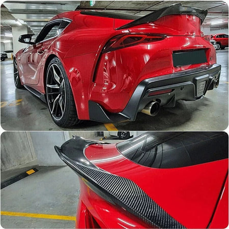 West Coast Euros Spoiler JDM Style Highkick Carbon Fiber Trunk Spoiler - A90 / A91 Mk5 Supra