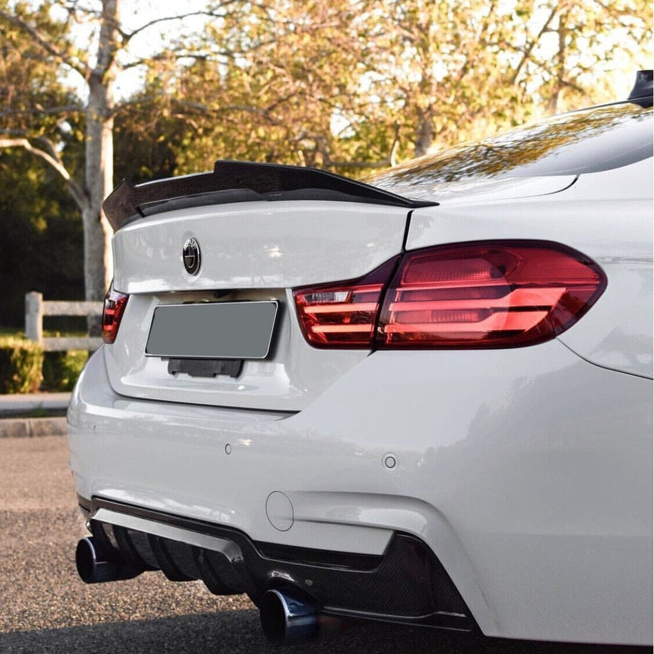 West Coast Euros Spoiler PSM High-Kick Style Carbon Fiber Spoiler - BMW F32 4 Series