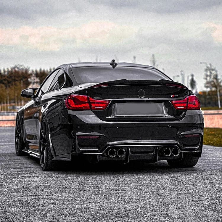 West Coast Euros Spoiler PSM High Kick Style Gloss Black Spoiler - F82 M4