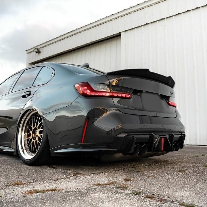 West Coast Euros Spoiler PSM High Kick Style Gloss Black Spoiler - G80 M3 / G20 3 Series