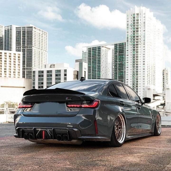 West Coast Euros Spoiler PSM High Kick Style Gloss Black Spoiler - G80 M3 / G20 3 Series