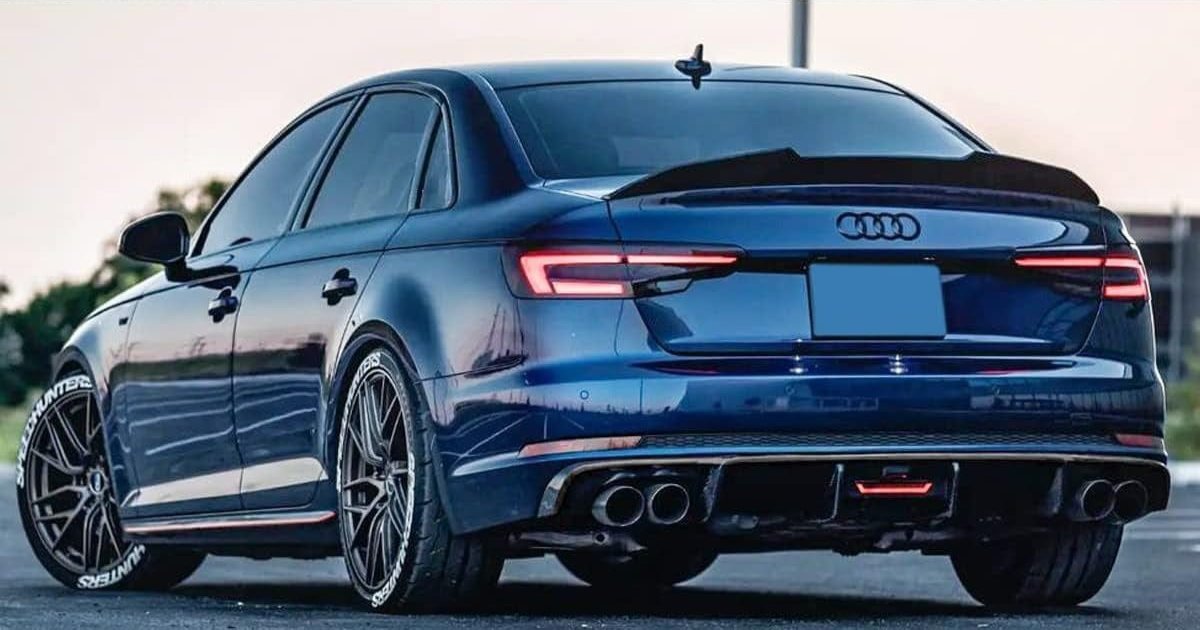 West Coast Euros Spoiler PSM Style Highkick Carbon Fiber Trunk Spoiler - B9 S4  B9 A4