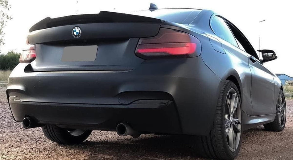 West Coast Euros Spoiler V Style Carbon Fiber Trunk Spoiler - F87 M2 / F22 2 Series