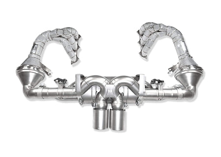 Yonristic Performance Exhaust Catback System / AISI304 Stainless Steel / (4) Chrome Porsche 992 GT3 / GT3 RS Titanium Exhaust System VANTA Edition - Yonristic Performance