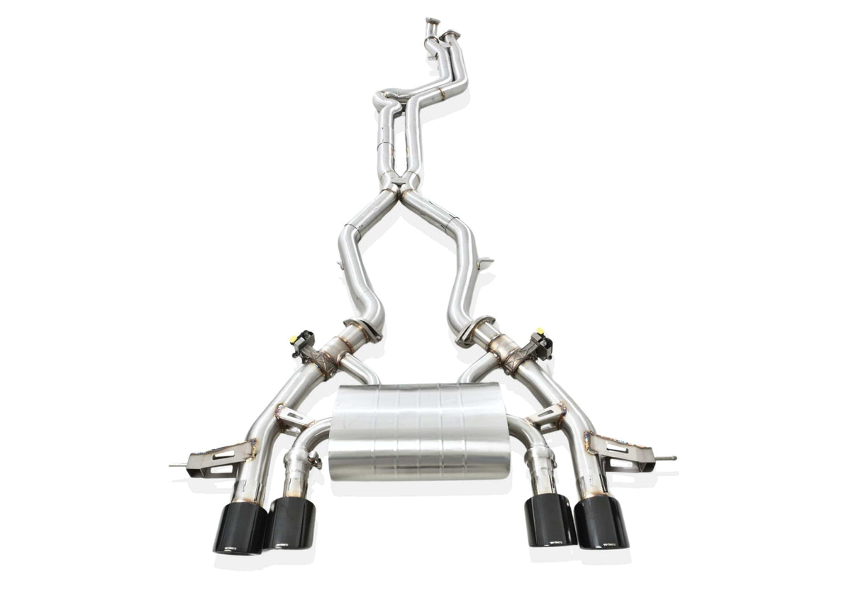 Yonristic Performance Exhaust Full Catback System / T304 Stainless Steel / (4) Black BMW G87 M2 VANTA Edition Exhaust System - Yonristic Performance