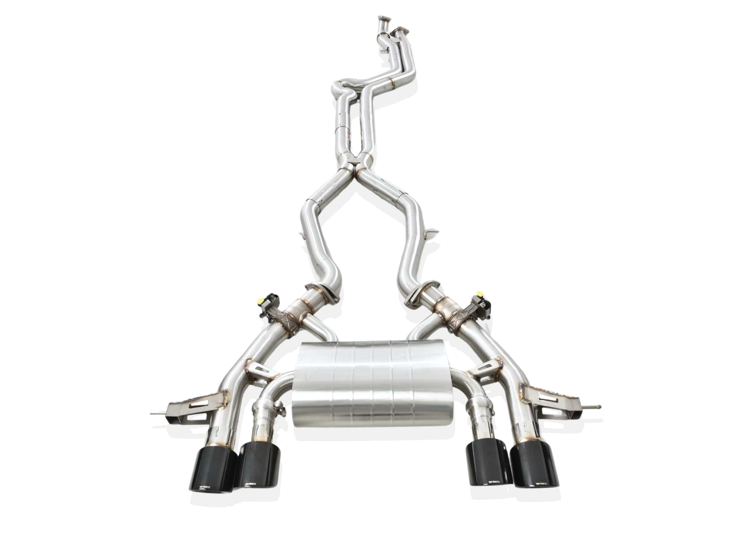 Yonristic Performance Exhaust Full Catback System / T304 Stainless Steel / (4) Black BMW G87 M2 VANTA Edition Exhaust System - Yonristic Performance