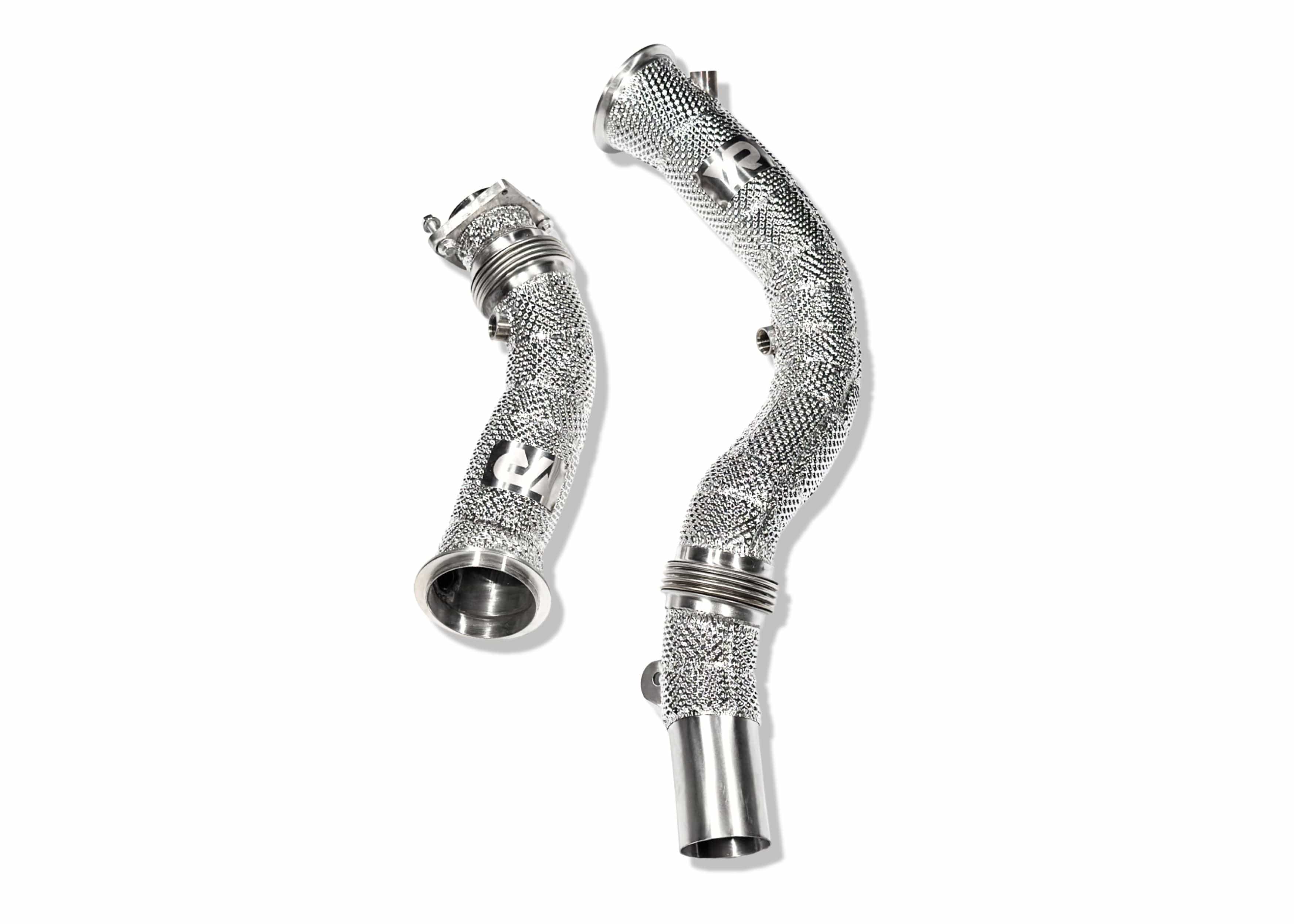 Yonristic Performance Headers & Downpipes S55 Catless Downpipes with Heatshield for F8X M3 M4 & M2C