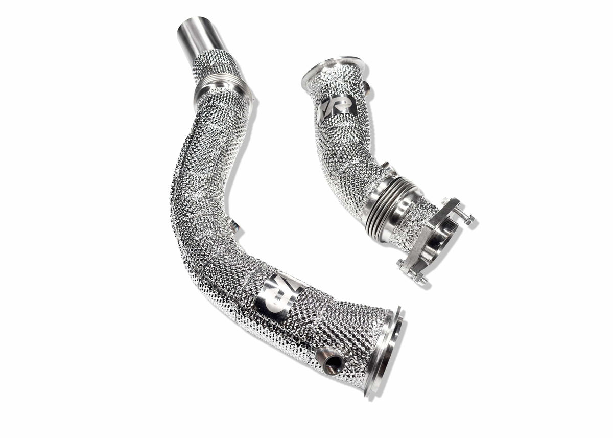 Yonristic Performance Headers & Downpipes S55 Catless Downpipes with Heatshield for F8X M3 M4 & M2C