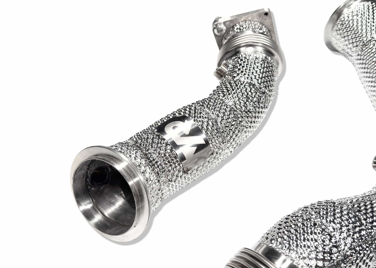 Yonristic Performance Headers & Downpipes S55 Catless Downpipes with Heatshield for F8X M3 M4 & M2C