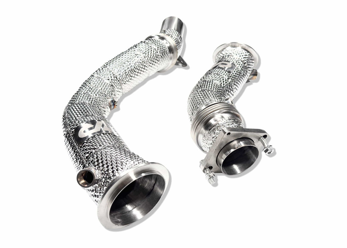 Yonristic Performance Headers & Downpipes S55 Catless Downpipes with Heatshield for F8X M3 M4 & M2C