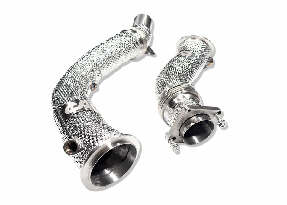Yonristic Performance Headers & Downpipes S55 Catless Downpipes with Heatshield for F8X M3 M4 & M2C