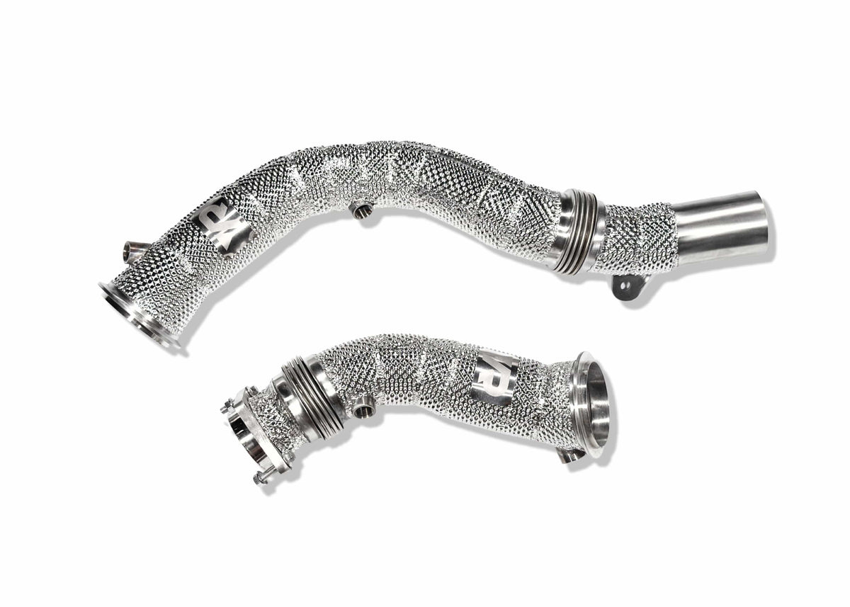 Yonristic Performance Headers & Downpipes S55 Catless Downpipes with Heatshield for F8X M3 M4 & M2C