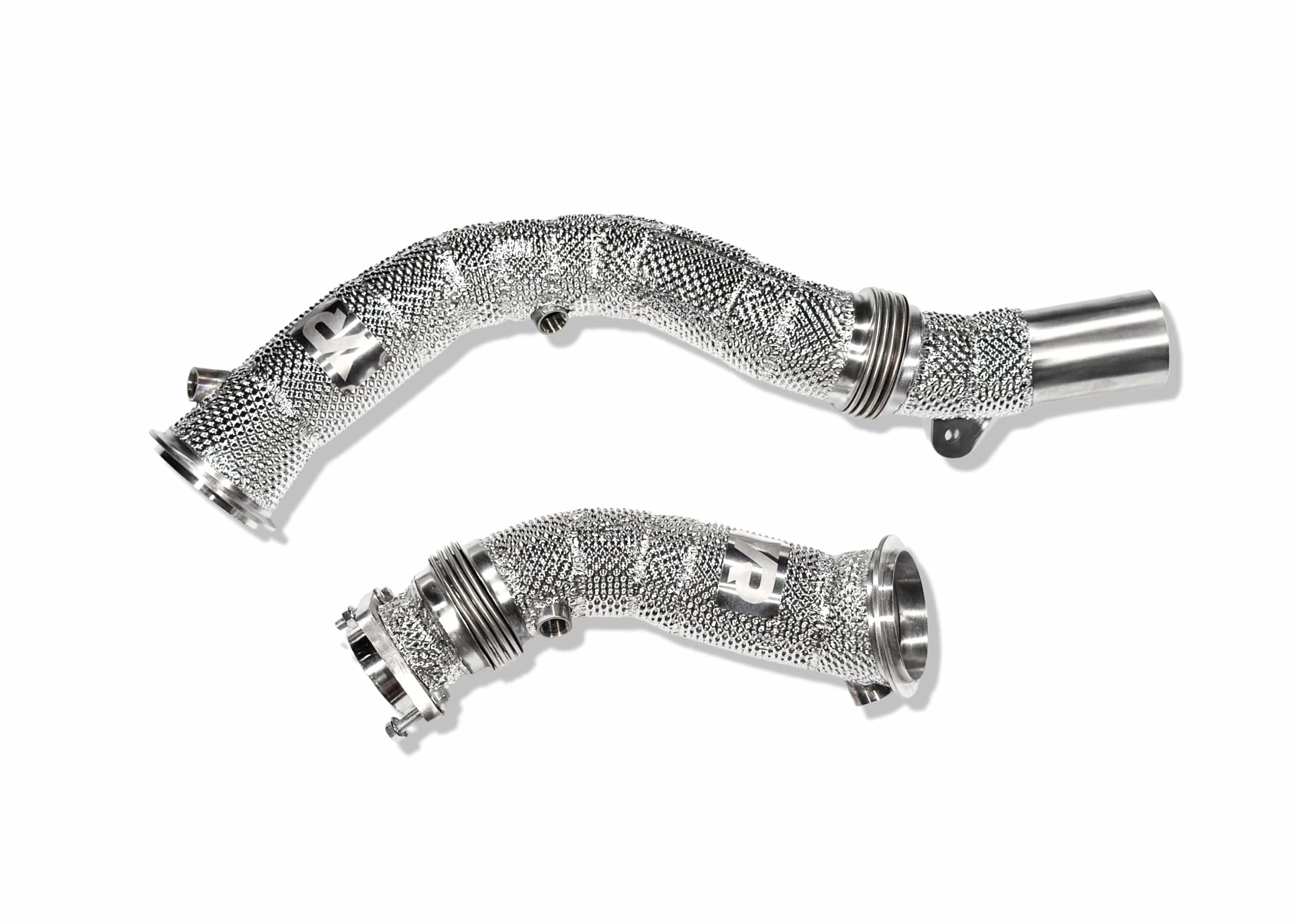 Yonristic Performance Headers & Downpipes S55 Catless Downpipes with Heatshield for F8X M3 M4 & M2C