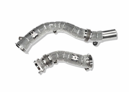 Yonristic Performance Headers & Downpipes S55 Catless Downpipes with Heatshield for F8X M3 M4 & M2C