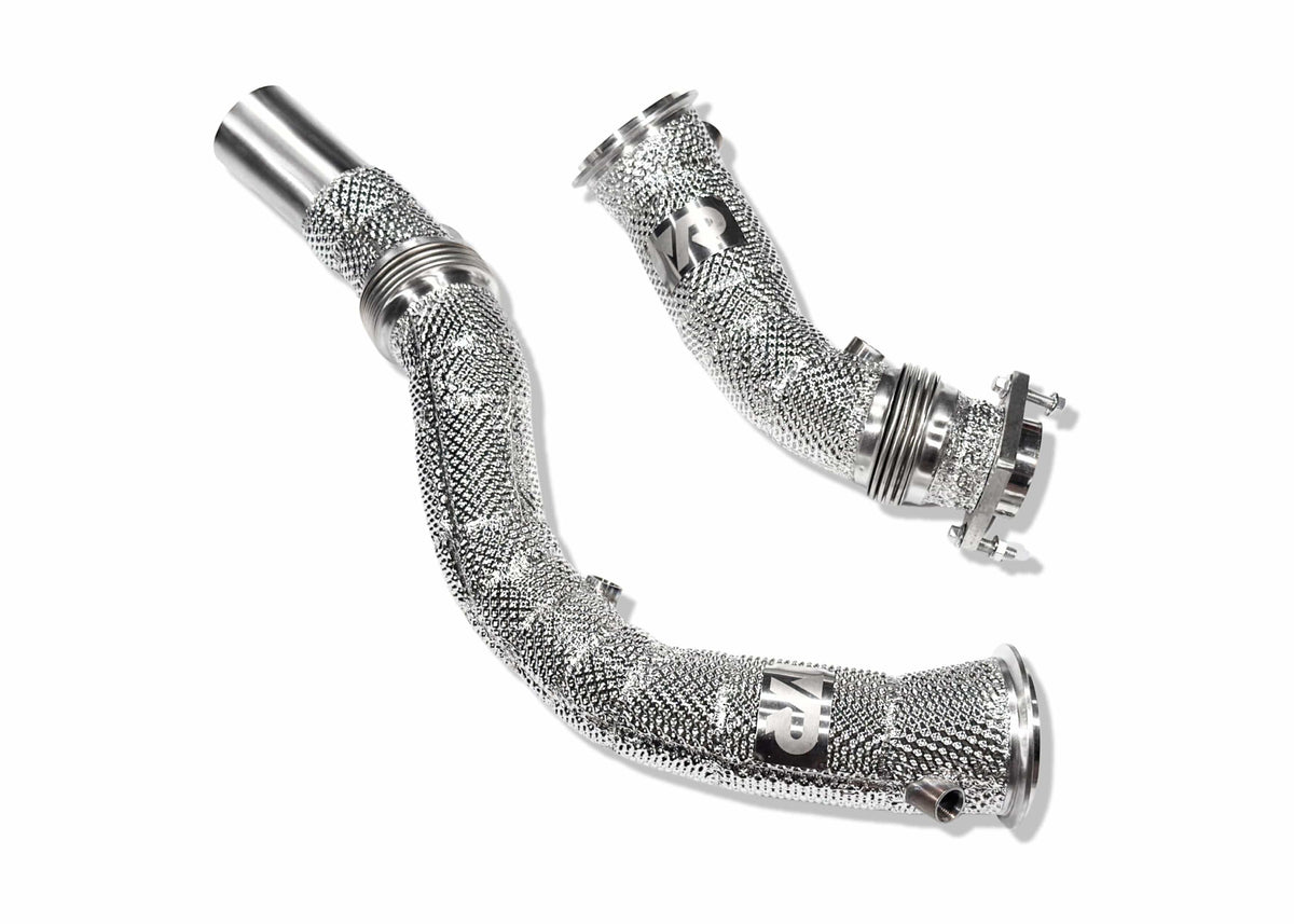 Yonristic Performance Headers & Downpipes S55 Catless Downpipes with Heatshield for F8X M3 M4 & M2C