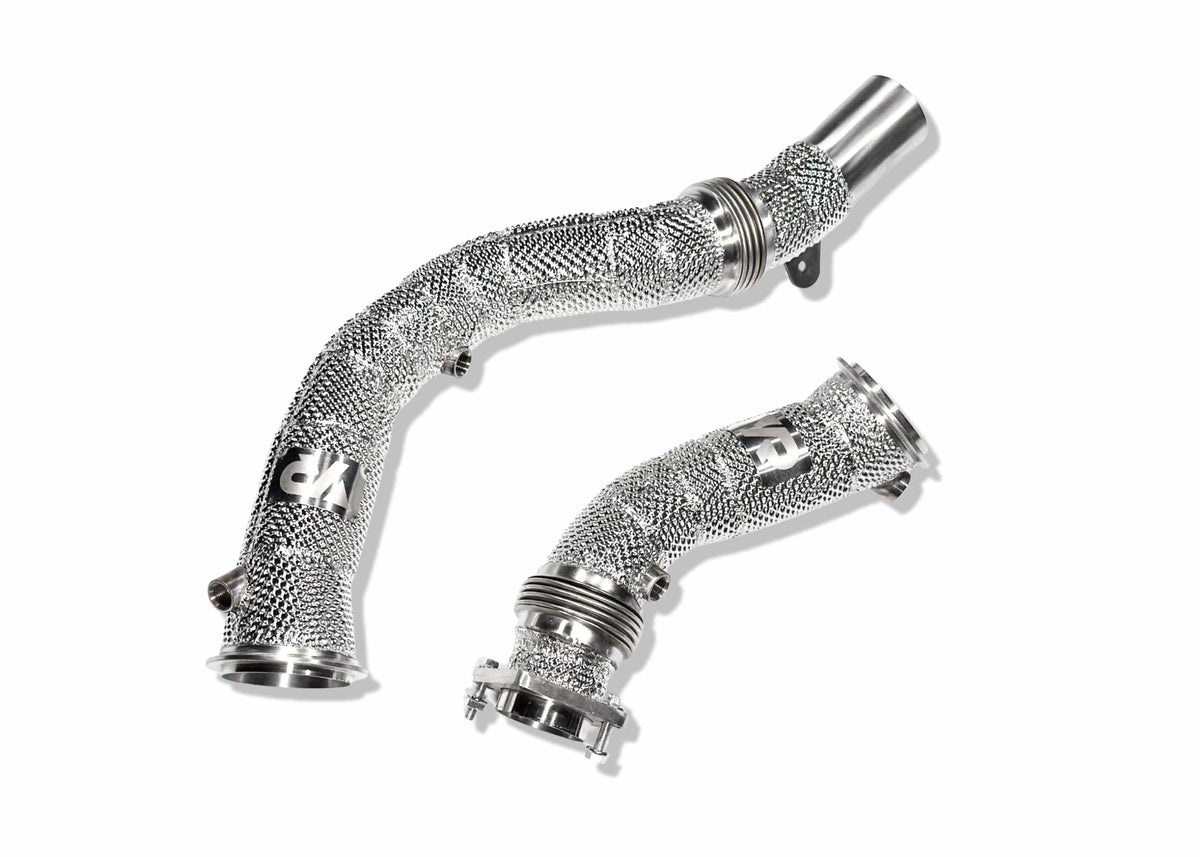Yonristic Performance Headers & Downpipes S55 Catless Downpipes with Heatshield for F8X M3 M4 & M2C