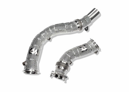 Yonristic Performance Headers & Downpipes S55 Catless Downpipes with Heatshield for F8X M3 M4 & M2C