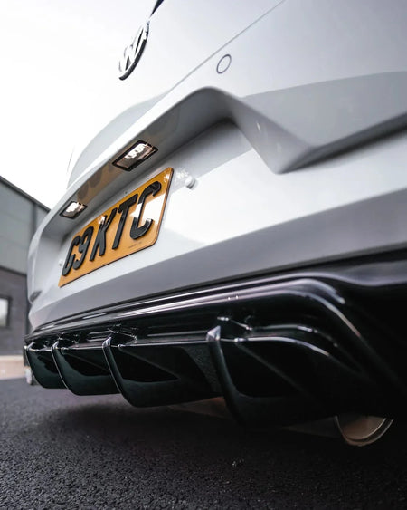 Zaero Design USA Diffuser VW Golf GTI Mk7.5 EVO-1 Gloss Black Rear Diffuser