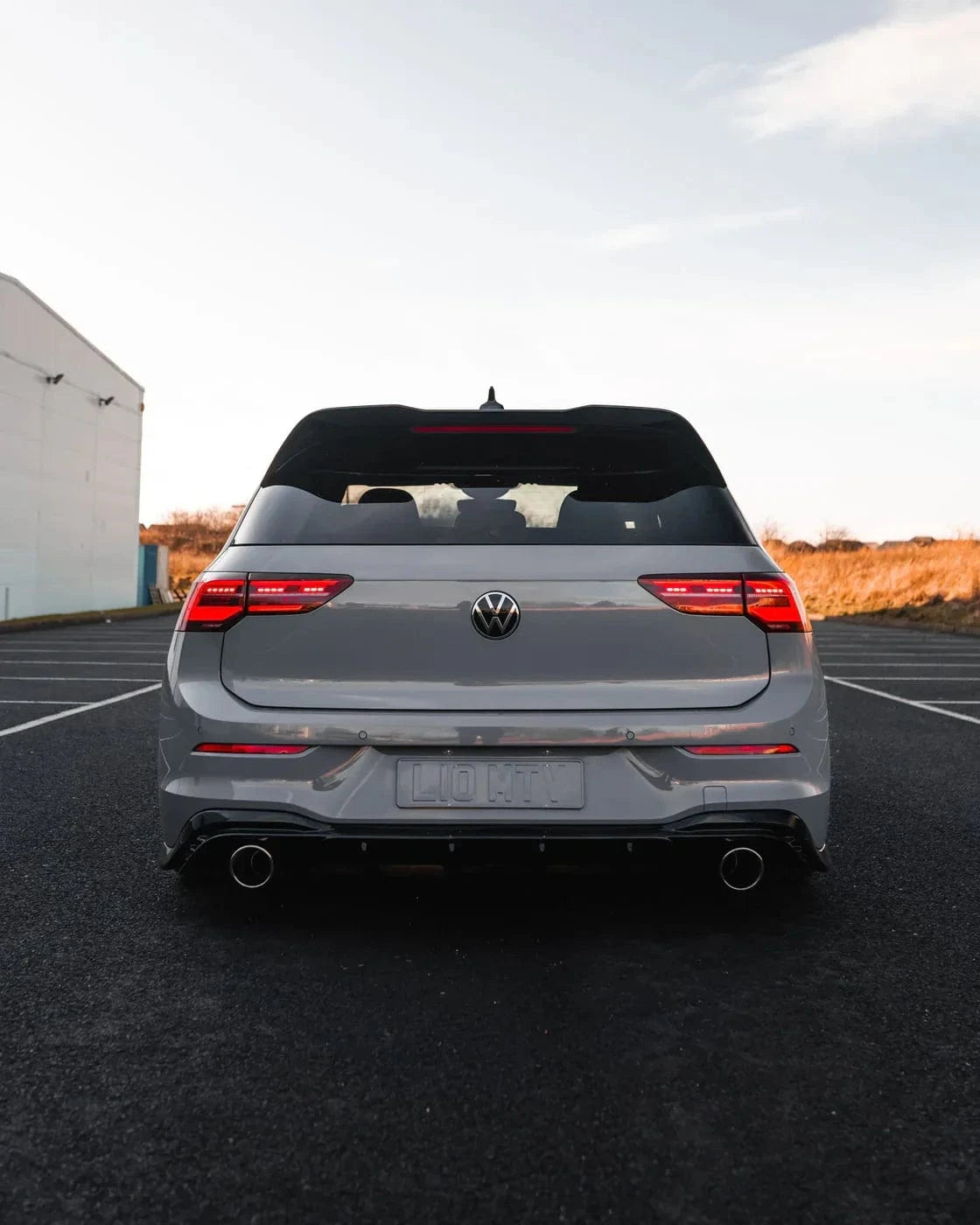 Zaero Design USA Diffuser VW Golf GTI Mk8 & Mk8.5 EVO-1 Gloss Black Rear Diffuser