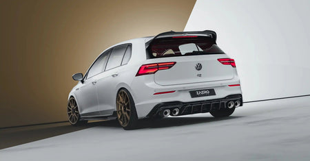 Zaero Design USA Diffuser VW Golf R Mk8 EVO-1 Gloss Black Rear Diffuser